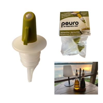 Image showing  Alcohol Liquor and Spirits Bottle Pourer Pouring Dispenser, Green