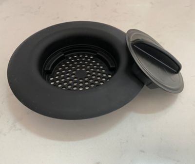 Image showing  Kitchen Sink Drain Strainer & Stopper, Black, 2 pk.