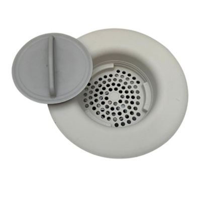 Flex Strainer Kitchen Sink Drain Strainer & Stopper, Grey, 1 pk.