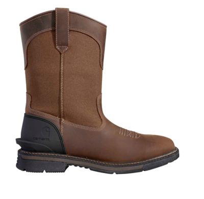 Image showing 4 th Carhartt Men's Montana Water-Repellent Steel Square Toe Wellington Boots, 11 in.