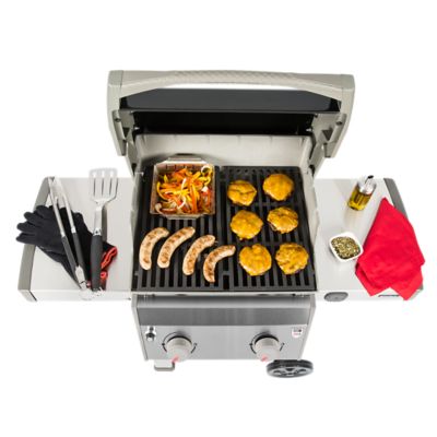 Image showing  2-Burner Spirit II E-210 Propane Gas Grill, Black