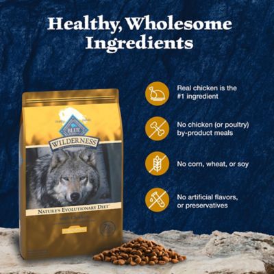 Image showing 5 th Blue Buffalo Wilderness Adult High-Protein Healthy Weight Chicken Recipe Dry Dog Food