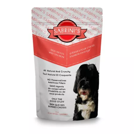 Sabrini's Royal Treats All Natural Salmon Dehydrated Dog Treat Crunchy and Delicious Dog Treat Pouches