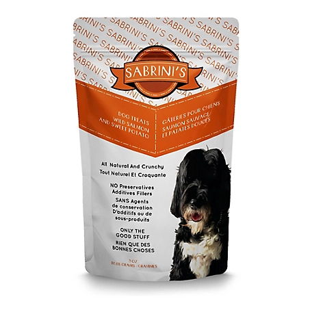 Sabrini's Royal Treats All Natural Salmon And Sweet Potato Dehydrated Dog Treat Crunchy and Delicious