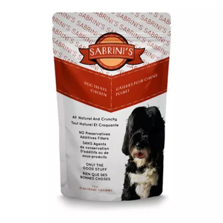 Sabrini's Royal Treats 100% Natural Chicken Dehydrated Dog Treat Crunchy and Delicious Dog Treat Pouches