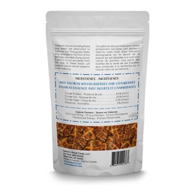 Image showing  All Natural Salmon With Blueberries and Cranberries Dehydrated Dog Treat Crunchy and Delicious