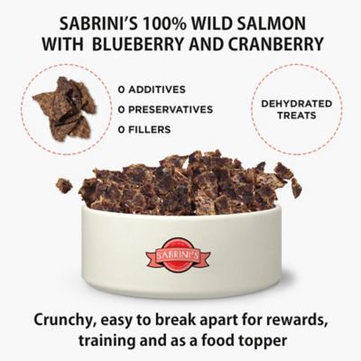 Image showing  All Natural Salmon With Blueberries and Cranberries Dehydrated Dog Treat Crunchy and Delicious