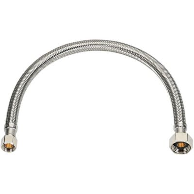 Homewerks Faucet Supply Line Braided Stainless Steel 3/8 in. OD x 1/2 in. IPS x 30 in.