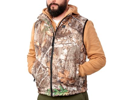 Realtree Men's Heated Quilted Vest, Camo