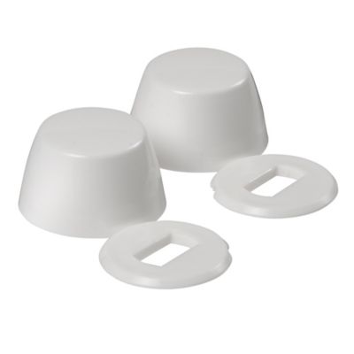 Image showing  Snap On Toilet Bolt Caps White