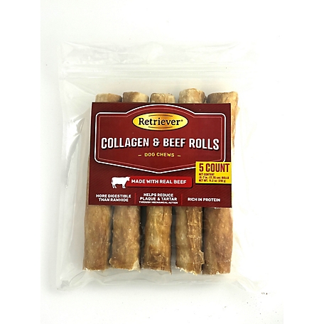 Retriever Beef Collagen Roll, 5 pack