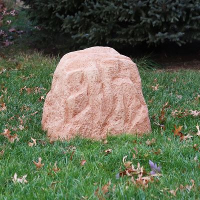 Image showing  Artificial Polyresin Landscape Rock with Stakes, Sand