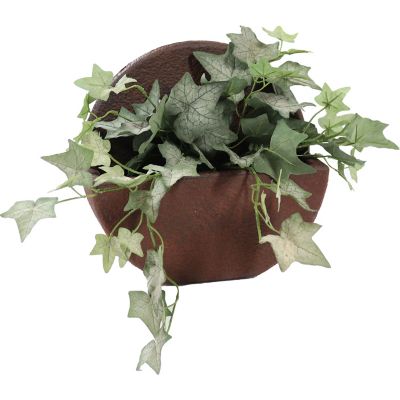 Sunnydaze Decor Round Wall-Mounted Outdoor Planter, 12 in.