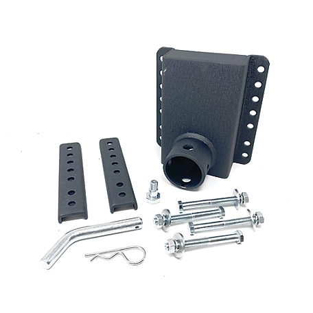 Trailer Valet JX Bracket Kit for TVJX5-S - Black Powder Coated, Includes Stow Pins & Stainless Bolts, Square Frames,