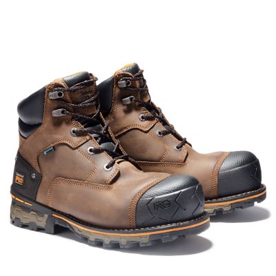 Image showing  Men's Boondock Composite Toe Waterproof Work Boots, 6 in.