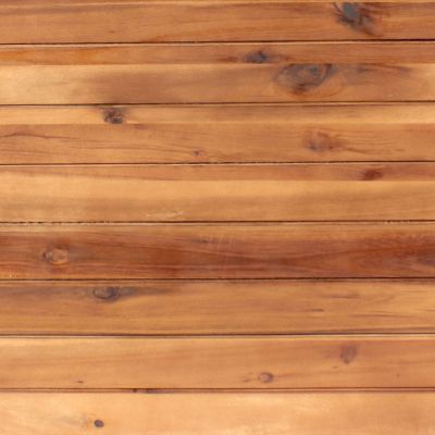 Image showing  Indoor/Outdoor Square Acacia Wood Planter Box with Plastic Liner - 3pk - Light Brown Stain