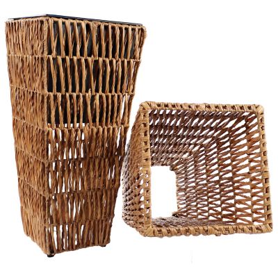 Image showing  11 in. Hyacinth Poly-Wicker Planter
