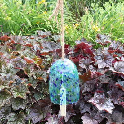 Image showing  Natural Melody Glass Wind Chime Bell - 7.5 in.