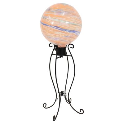 Sunnydaze Decor Graceful Curved Steel Gazing Globe - 18.25 in - Black, ZIB-881