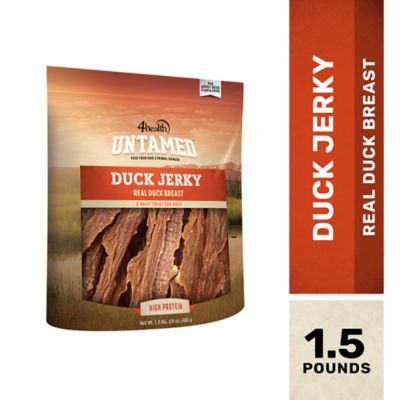 4health Untamed Duck Jerky Dog Treats, 24 oz.