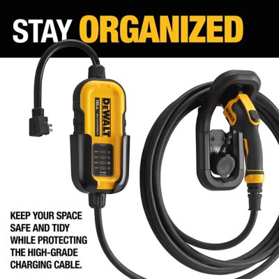 Image showing  Wall Mount Bracket for Electric Vehicle (EV) Charger for Charging Handle & Control Box Integrated Cable Organizer