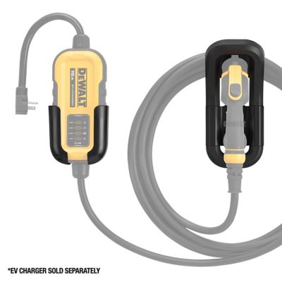 Image showing 6 th DEWALT Wall Mount Bracket for Electric Vehicle (EV) Charger for Charging Handle & Control Box Integrated Cable Organizer