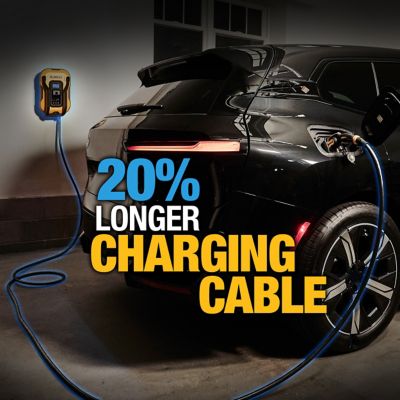 Image showing 5 th DEWALT 40A Electric Vehicle Level 2 EV Charger, 240V, App Control, Bluetooth & Wi-Fi, Outdoor NEMA 14-50 Plug, 25 ft. Cable