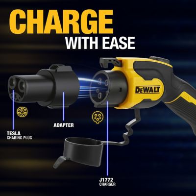 Image showing  SAE J1772 to Tesla EV Charging Adapter Compatible with All Tesla Electric Vehicles High Power Connector 60A/250V.