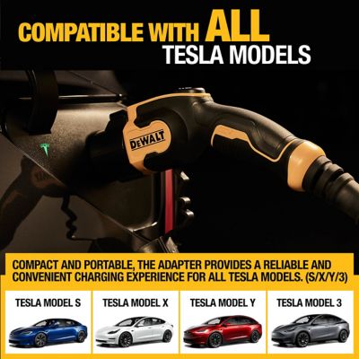 Image showing  SAE J1772 to Tesla EV Charging Adapter Compatible with All Tesla Electric Vehicles High Power Connector 60A/250V.