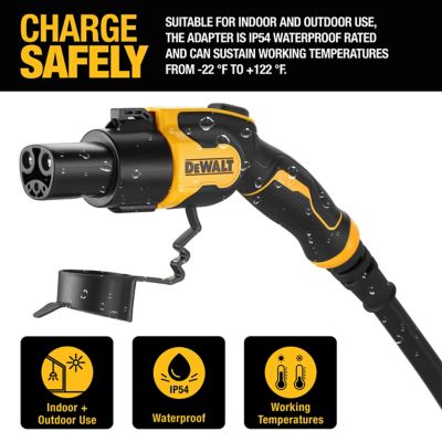 Image showing 5 th DEWALT SAE J1772 to Tesla EV Charging Adapter Compatible with All Tesla Electric Vehicles High Power Connector 60A/250V.
