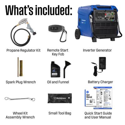 Image showing  11,000/9,000-Watt Dual-Fuel Portable Inverter Generator, Gas/Propane CO Sensor