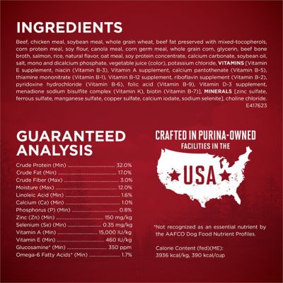 Image showing 5 th Purina ONE True Instinct Adult High Protein Real Beef and Salmon Recipe Dry Dog Food