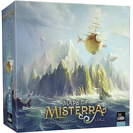 Sit Down Games Maps of Misterra - Strategy & Tile Placement Game, Ages 10+, 1-4 Players