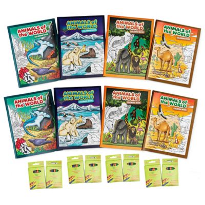 Three Little Twigs Animals Of The World Coloring Books 16 pc. Bundle