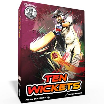 Seabrook Studios Ten Wickets - The Cricket Themed Card Game, Ages 8+, 2 Players