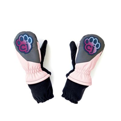 Image showing  Magic Mittens Light Pink & Hot Pink -Waterproof Toddler Winter Mitten