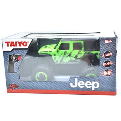Jeep Wrangler Sahara Unlimited 1:22 Scale R/C - Green - Taiyo