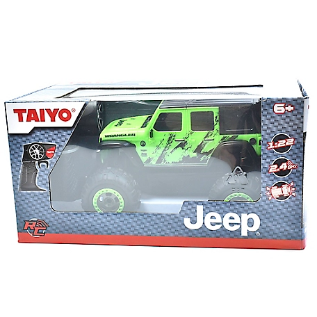 Jeep Wrangler Sahara Unlimited 1:22 Scale R/C - Green - Taiyo