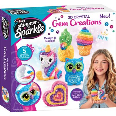 Cra-Z-Art Shimmer n Sparkle: 3D Crystal Gem Creations, Kids Ages 8+