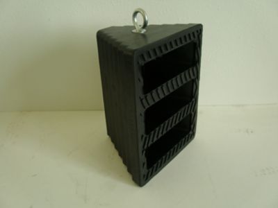 Image showing  Rubber Wheel Chock w/Eyebolt - 6 pack STF-975RPCEI-6PK