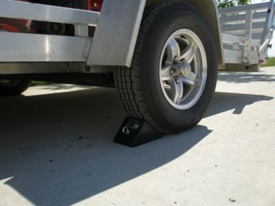 Image showing  Rubber Wheel Chock w/Eyebolt - 8 pack STF-854RCHI-8PK