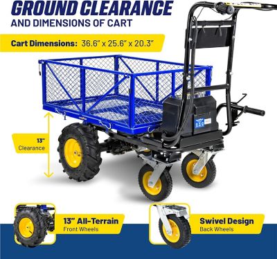 Image showing  660 lb. Capacity Electric Power Dump Cart