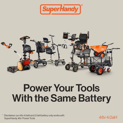 Image showing 6 th SuperHandy 48V Battery for 48V SuperHandy Power Head/Li-Ion Powered Wagons/Carts