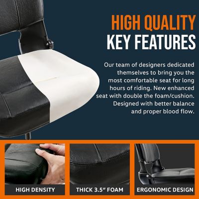 Image showing  Faux Leather Padded Cushioned Seat TRI-GUT143