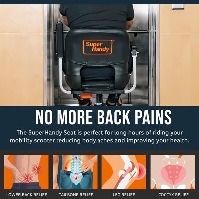 Image showing 5 th SuperHandy Faux Leather Padded Cushioned Seat TRI-GUT143