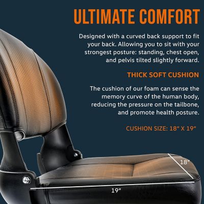 Image showing 7 th SuperHandy Faux Leather Padded Cushioned Seat TRI-GUT143