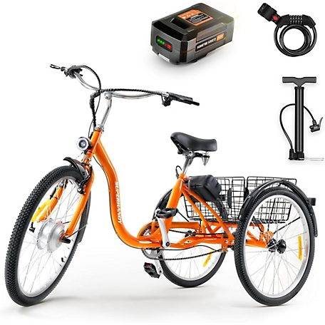 SuperHandy Adult Tricycle Electric Bike TRI-GUT162