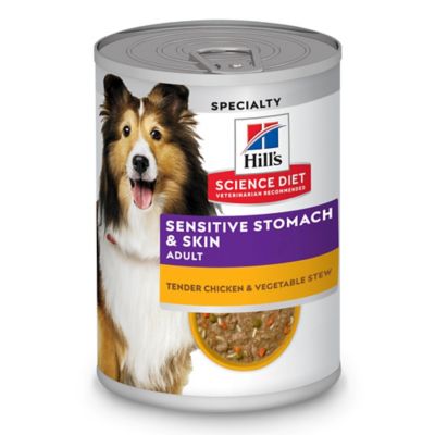 Hill's Science Diet Adult Sensitive Stomach & Skin Tender Chicken & Vegetable Stew Wet Dog Food
