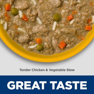 Image showing  Adult Sensitive Stomach & Skin Tender Chicken & Vegetable Stew Wet Dog Food