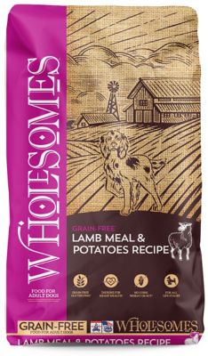 Wholesomes Adult Grain-Free Lamb Meal and Potatoes Recipe Dry Dog Food, 35 lb. Bag